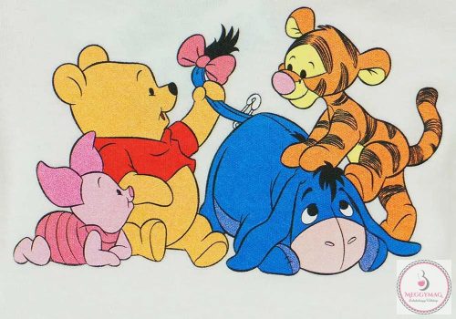 Disney Micimackó és barátai hosszú ujjú baba body, 74-es