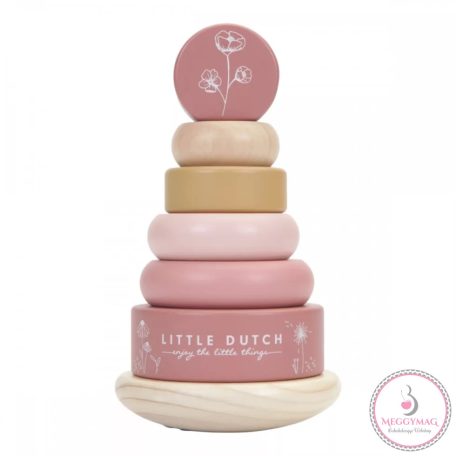 Little Dutch montessori torony - pink FSC