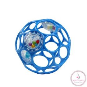 OBALL játék RATTLE 10cm blue 0hó+