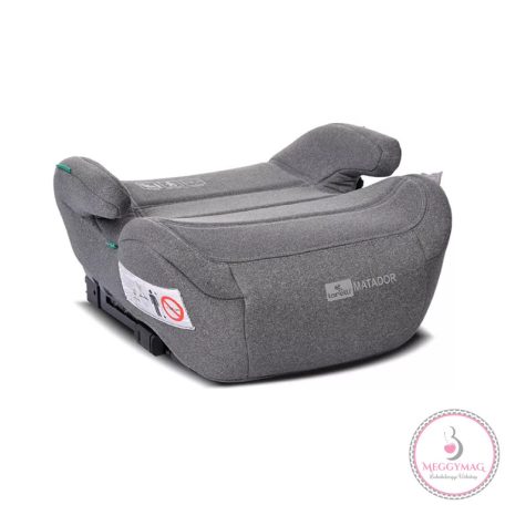 Lorelli Matador autós ülésmagasító Isofix 125-150cm - Attach Grey