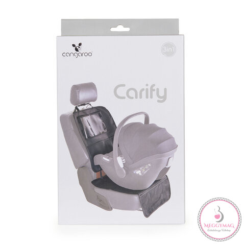 CARIFY autós ülésvédő 3in1 FEKETE, KÉSZLETEN A BOLTBAN!