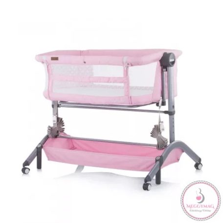 Chipolino Amore Mio szülői ágyhoz csatlakoztatható kiságy - Peony Pink