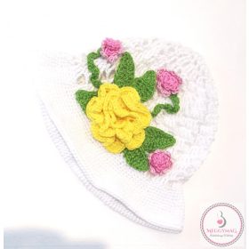 Vezo design horgolt baba sapka 3-5 éves (kb. 45-50 cm)