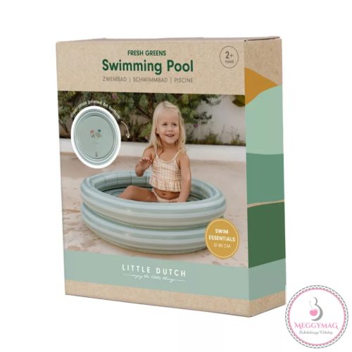Little Dutch felfújható medence Ocean Dreams zöld 80 cm
