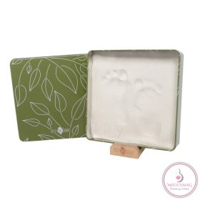   Petit Artichaut kéz- és lábnyomat készítő Baby Box négyzet - Olive Tree