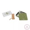 Petit Artichaut kéz- és lábnyomat készítő Baby Box négyzet - Olive Tree