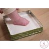 Petit Artichaut kéz- és lábnyomat készítő Baby Box négyzet - Olive Tree
