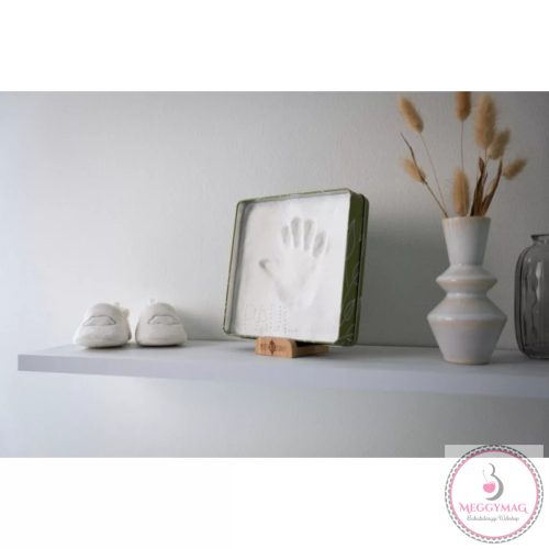 Petit Artichaut kéz- és lábnyomat készítő Baby Box négyzet - Olive Tree
