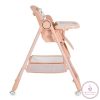 SURPRISE etetőszék szilikon tányérral, evőeszközzel, előkével PINK 