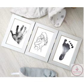   Zsanéros KÉPKERET kéz és lábnyomat megörökítőhöz 10x15 cm ezüst 
