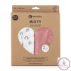 PETITE&MARS Bambusz muszlin 2db-os kifogó szett Misty Rose Rainbow, 120 x 120 cm