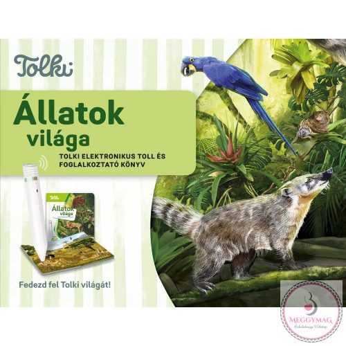 Állatok világa: Tolki hangoskönyv készlet interaktív beszélő tollal!