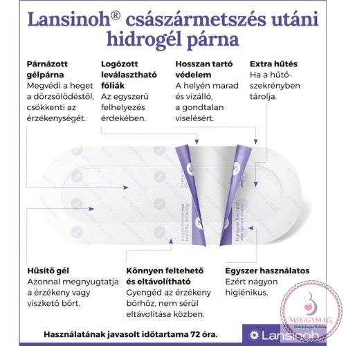Lansinoh császármetszés utáni hidrogél párna 2db