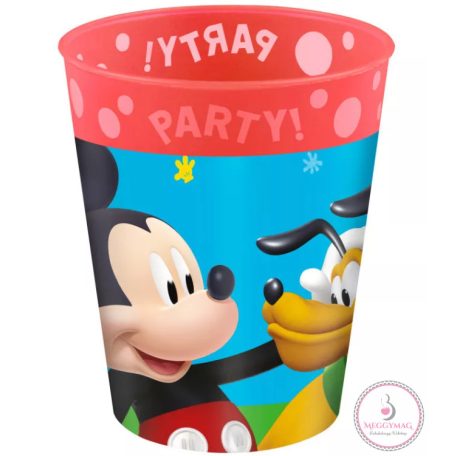 Disney Mickey Rock the House micro prémium műanyag pohár 250 ml