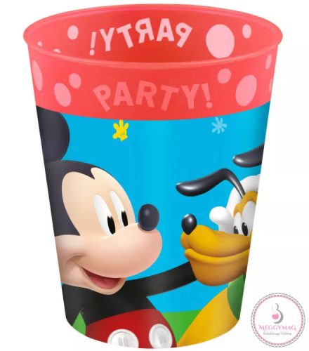 Disney Mickey Rock the House micro prémium műanyag pohár 250 ml