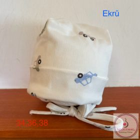 Minimanó pamut sapka Autós 34 cm  