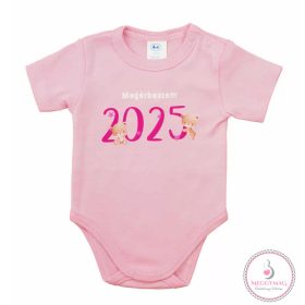 Megérkeztem 2025 feliratos rövidujjú baba body 62-es