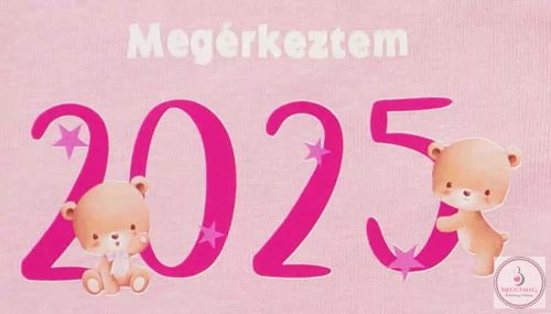 Megérkeztem 2025 feliratos rövidujjú baba body 62-es