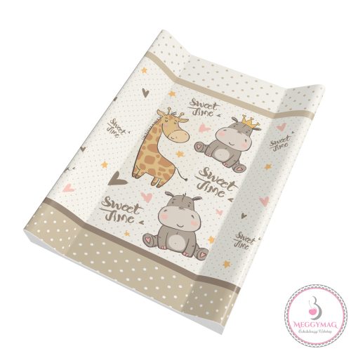 Merev pelenkázó lap 50*70 cm Sweet time bézs 