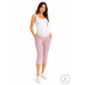 Kismama strech capri nadrág - Mályva M