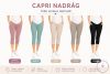 Kismama strech capri nadrág - Mályva M