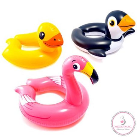 Felfújható állatos úszógumi 3 változatban - Intex, pingvin