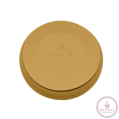 PETITE&MARS Szilikon tányér tapadókoronggal TAKE&MATCH Intense Ochre 6m+