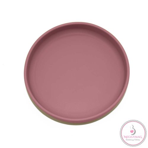 PETITE&MARS Szilikon tányér tapadókoronggal TAKE&MATCH Dusty Rose 6m+