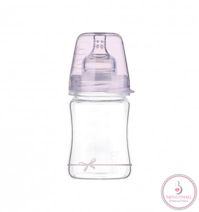 Lovi cumisüveg Diamond Glass 150ml 0hó+ Baby Shower lány