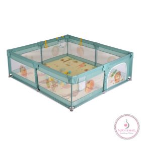   GAMEZONE összecsukható járóka szőnyeggel, 60 labdával 150x200 MENTA