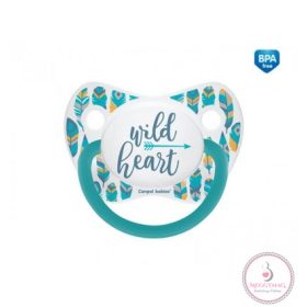   Canpol babies Wild Nature nyugtató cumi szilikon, anatómai B 6-18hó türkiz