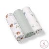 BabyOno textilpelenka színes 3db acélszürke sünimintás 348/16
