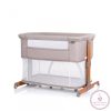 Chipolino Mommy 'n Me szülői ágyhoz csatlakoztatható kiságy - beige/wood