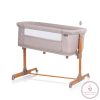 Chipolino Mommy 'n Me szülői ágyhoz csatlakoztatható kiságy - beige/wood