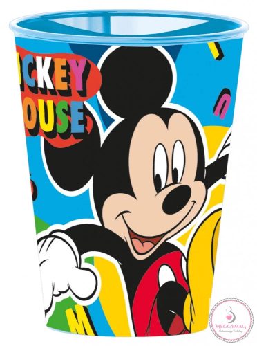 Mickey egér pohár, műanyag 260 ml