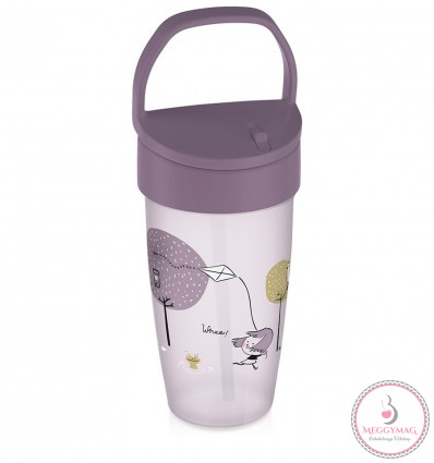 Lovi Szívószálas itatópohár ACTIVE 350 ml 14hó+ Lovely Girl