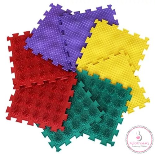 Ortho Puzzle: Ortopédiai masszázs szőnyeg szett - Sündisznók 