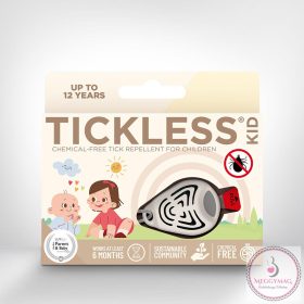   Tickless Kid ultrahangos kullancsriasztó babáknak és kisgyerekeknek Beige, KÉSZLETEN A BOLTBAN!