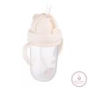 Canpol babies Súlyozott szívószálas itatópohár, 270ml, krémszín