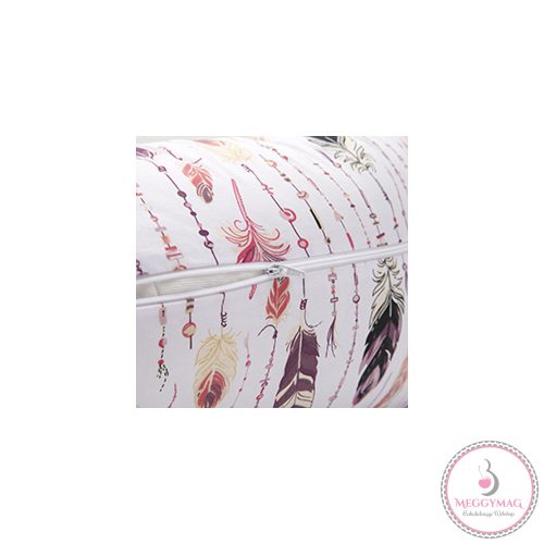 Scamp szoptatós párna univerzális pamut Feather Pink Brown SZPE185