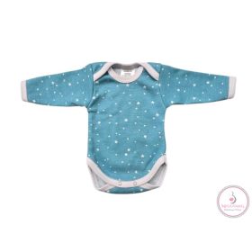 Hosszú ujjú mintás body - Kék Csillag 80-as