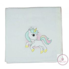   Mintás textil-tetra kifogó-törölköző 140x140 Unikornis 