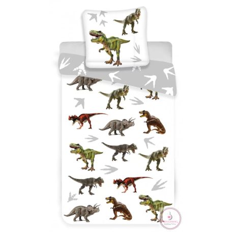 Dinoszaurusz Green gyerek ágyneműhuzat 100×135cm, 40×60 cm