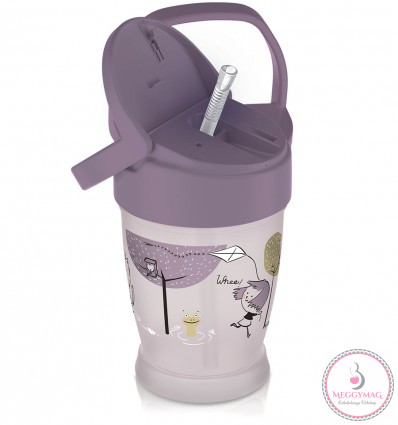 Lovi Szívószálas itatópohár JUNIOR 250 ml 12hó+ Lovely Girl