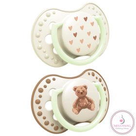 LOVI világító nyugtató cumi 0-6 hó 2 db. Teddy Love 