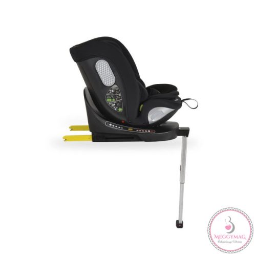 Moni STRIKE isofixes autósülés támasztólábbal, SPS, 360fokban forgatható 40-150cm Fekete, KÉSZLETEN A BOLTBAN!