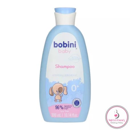 Bobini - Hipoallergén sampon, újszülött kortól. (300 ml/db)