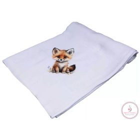 Mintás textil-tetra kifogó-törölköző 140x140 Róka 