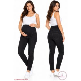 Sportos, trendi kismama farmer fekete XXL
