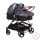 Chipolino Duo Smart iker babakocsi - Silver Gray 